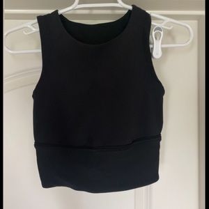 Lululemon Kick Serve Bra Texture, black, size 4